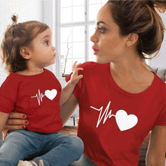 Familien T-Shirts Mutter Tochter Identisch